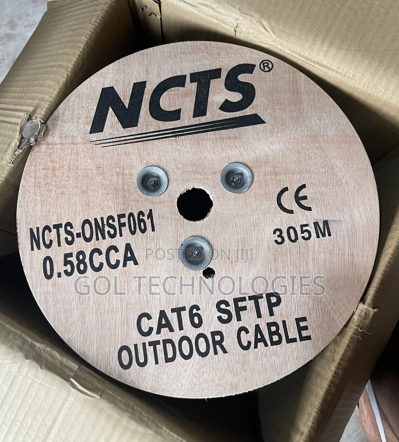 Double Coated Cat6 SFTP 0.58CCA Outdoor Cable