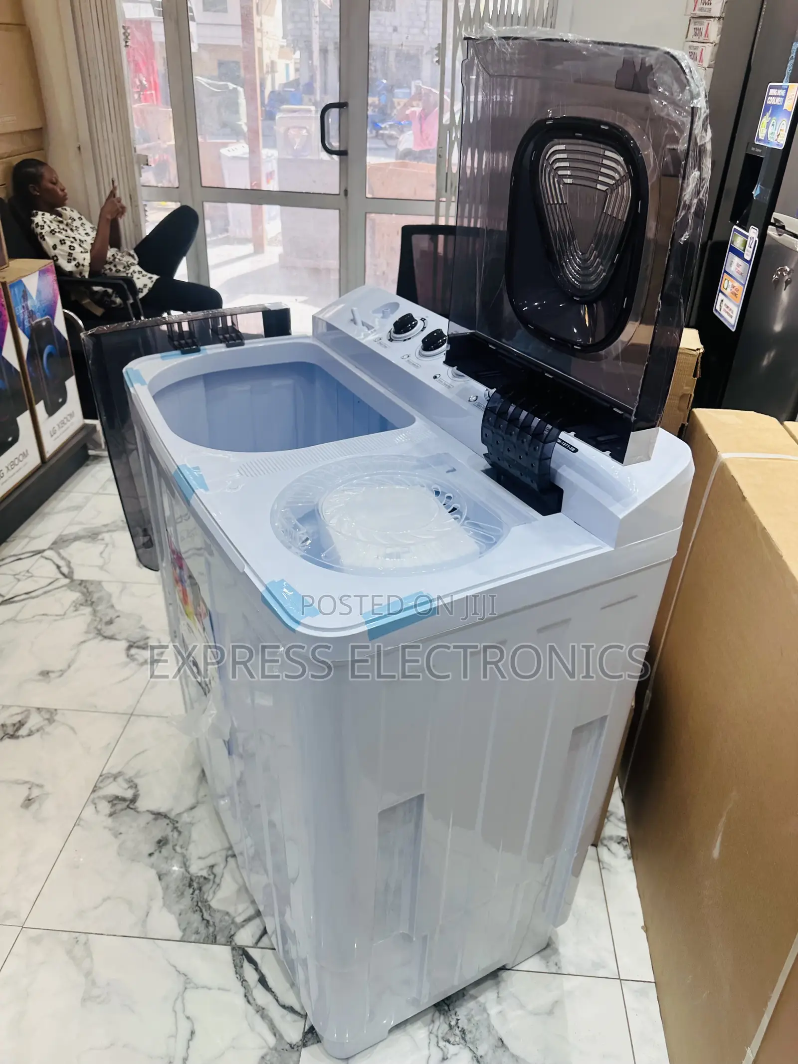 18kg Topload Twintub Washing Machine Pearl