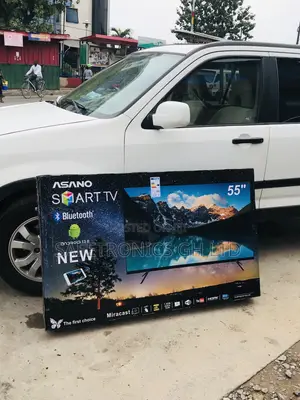 55 Inches Glossy UHD Black Electric Asano Smart UHD Tv