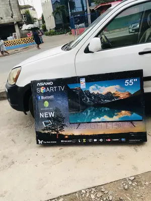 55 Inches Glossy UHD Black Electric Asano Smart UHD Tv