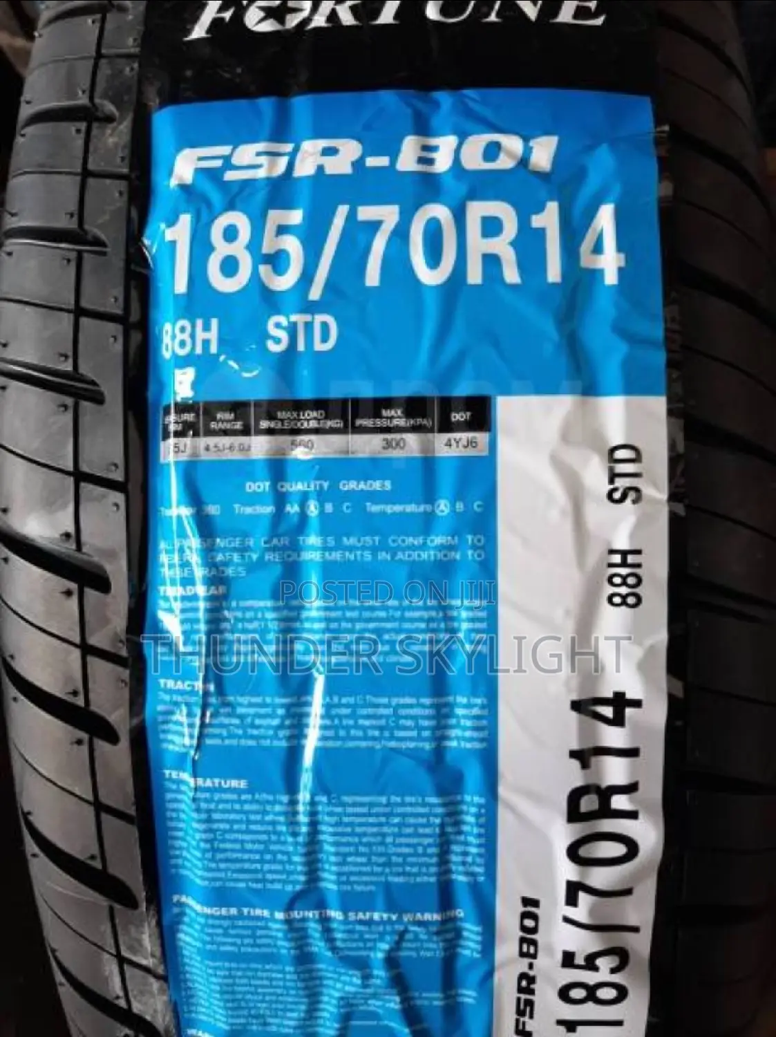 185/70r14 All Season Tire FORTUNE