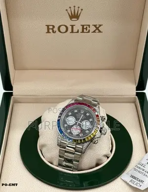 High-End Chronoluxe Iced Rolex Oyster Perpetual Wristwatch