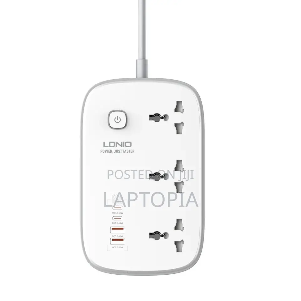 LDNIO High Wattage Power Strip With
65W Gan Charging