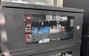 4u Rack Cabinet Glass Door Wit Pdu Coolingfan(520x350x240)