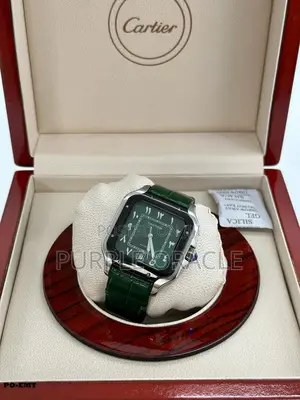 Cartier Santos High-End Leather Watch