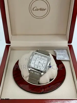 Cartier Santos High-End Leather Watch