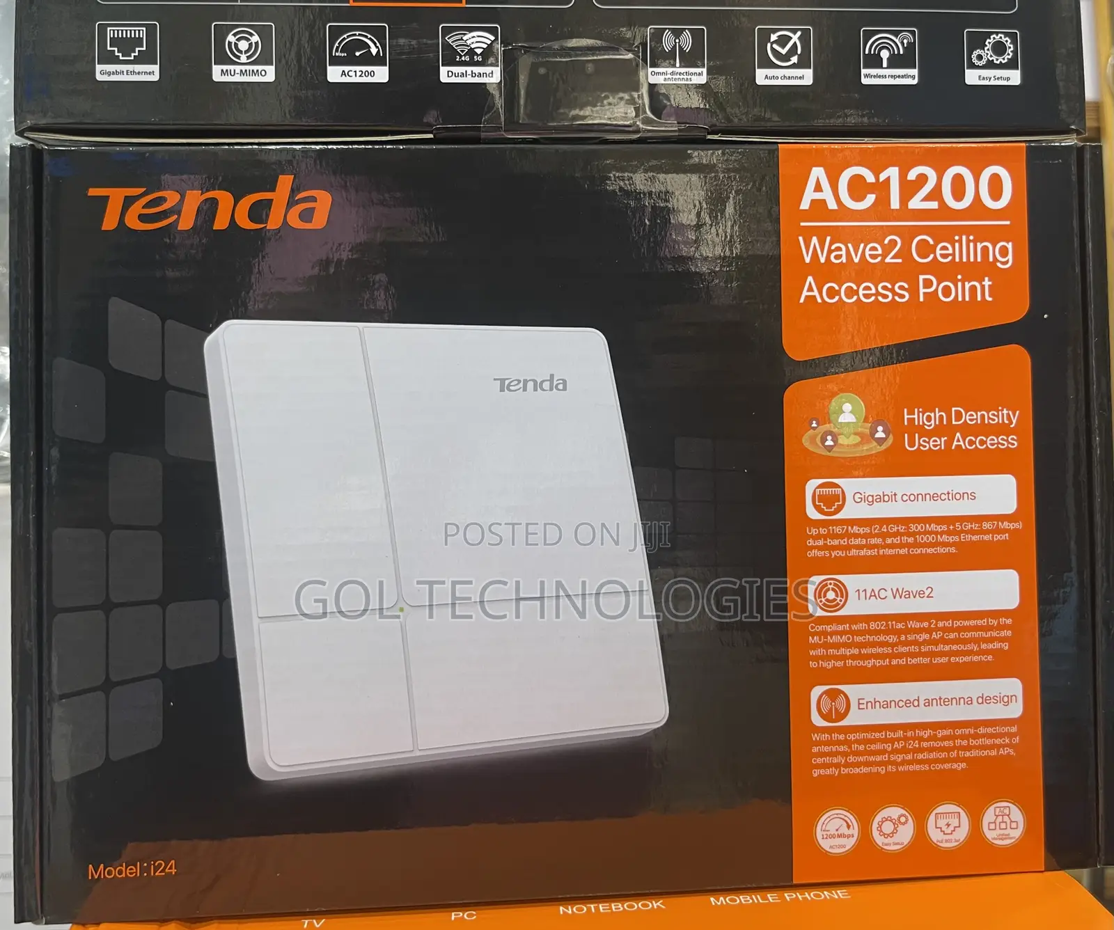 Wave 2 Ceiling Access Point AC1200 Dual Band