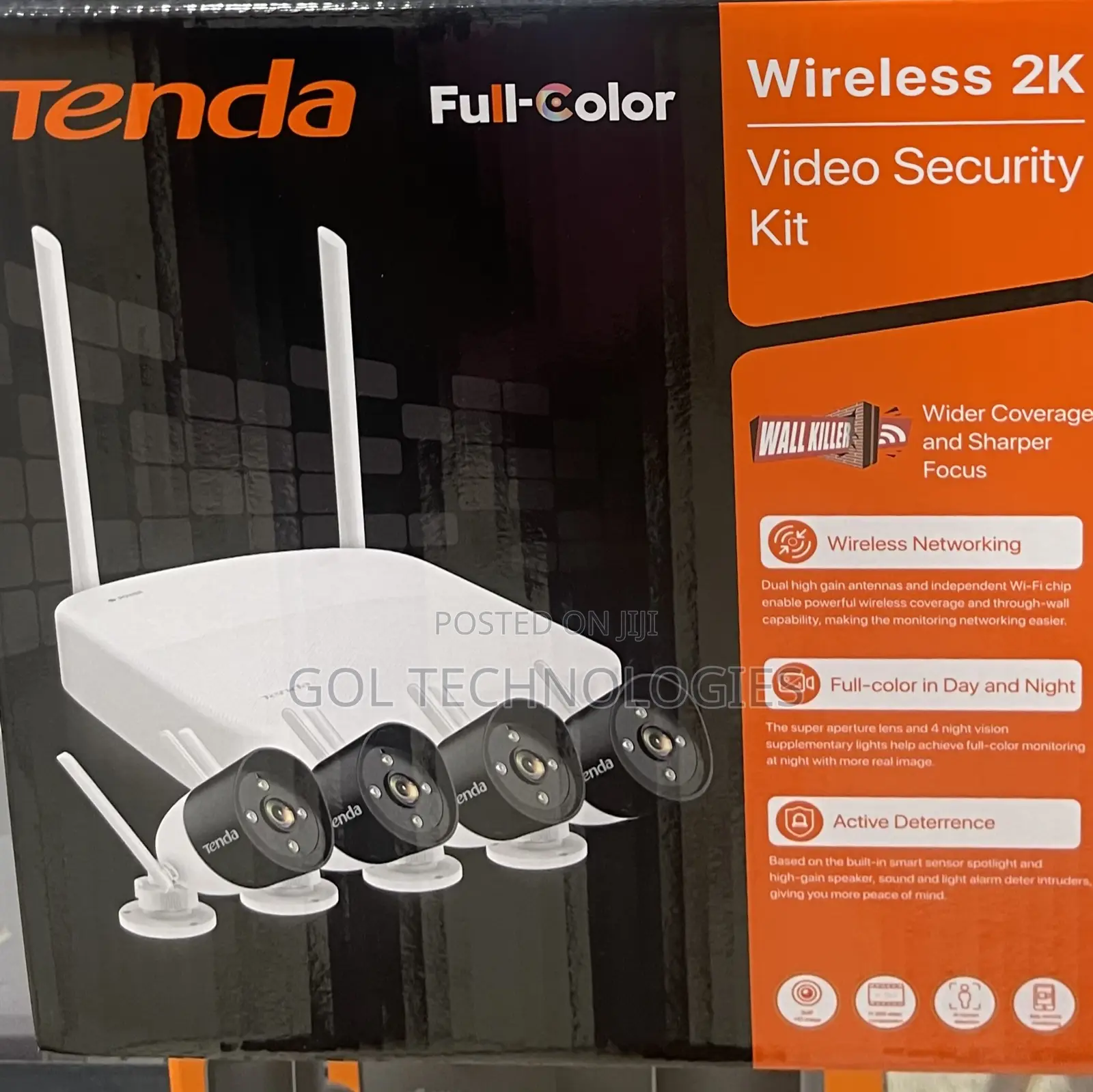 4ch Full Color or Colorvu Wireless Kit 3mp