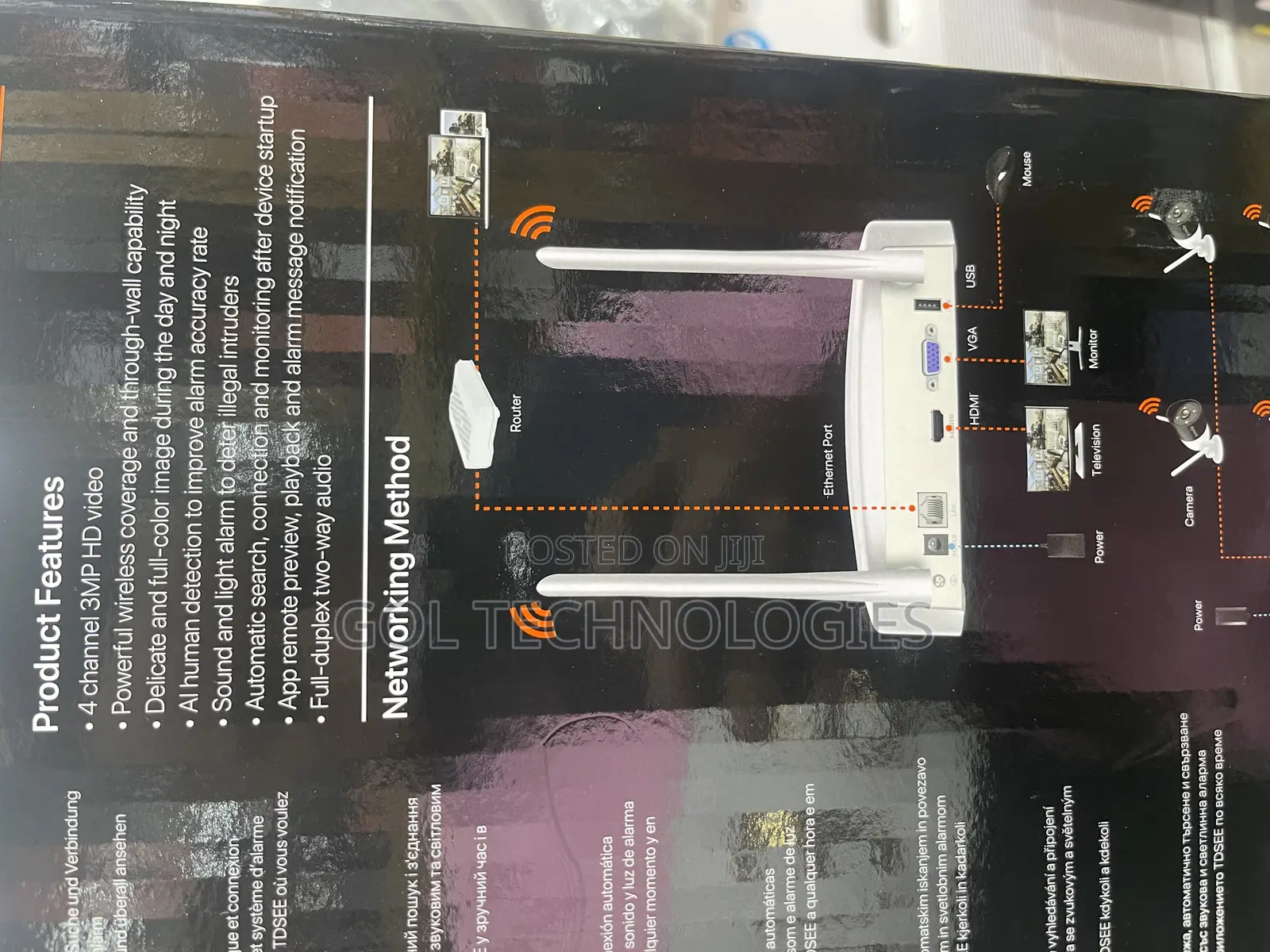 4ch Full Color or Colorvu Wireless Kit 3mp