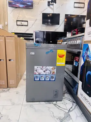Best Sleek Design Grey Chest Freezer 100L