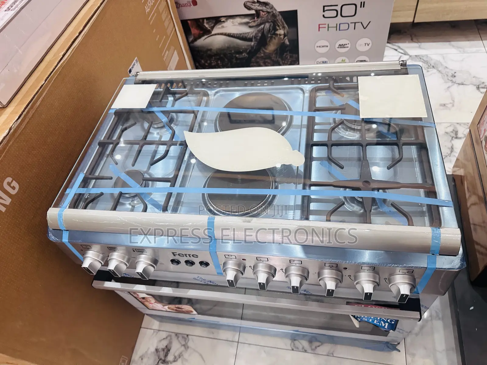 Awesome Sleek Ferre Gas Electric Cooker Oven 4-2