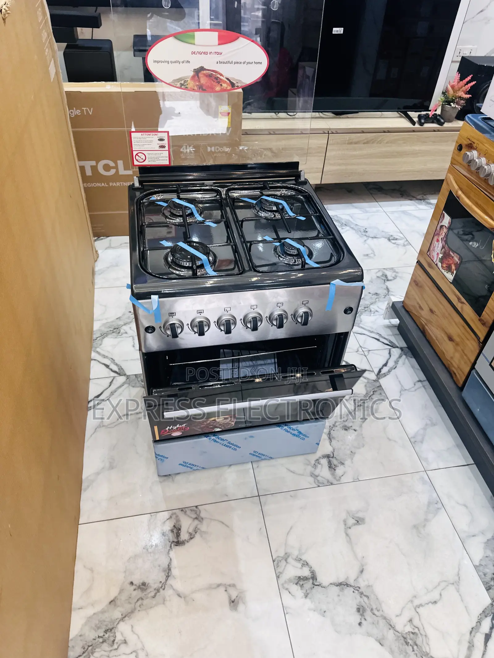 High Quality Sleek Gas Cooker Oven 4burner 60/60