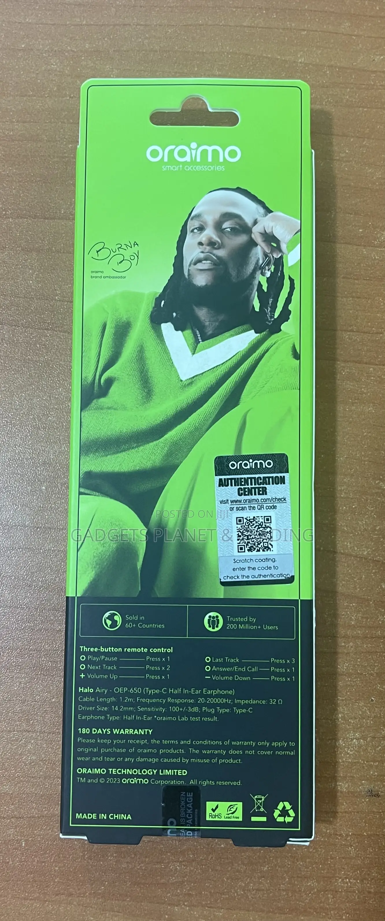 Oraimo Halo Airy Type C Earphones | OEP-650