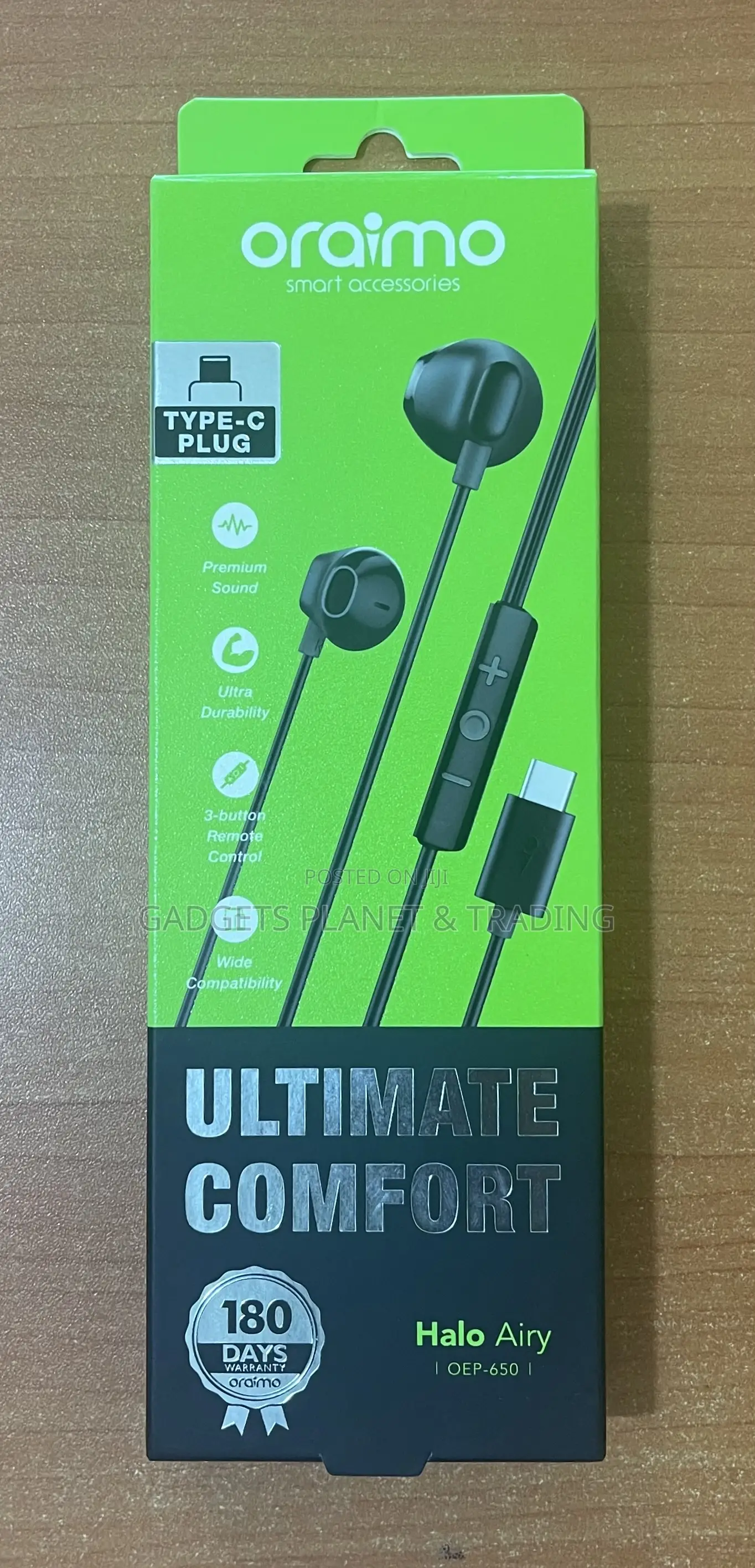 Oraimo Halo Airy Type C Earphones | OEP-650