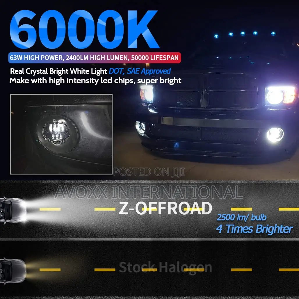 Z-Offroad 2pcs 63W LED Fog Lights Lamps Replacement/82009-1