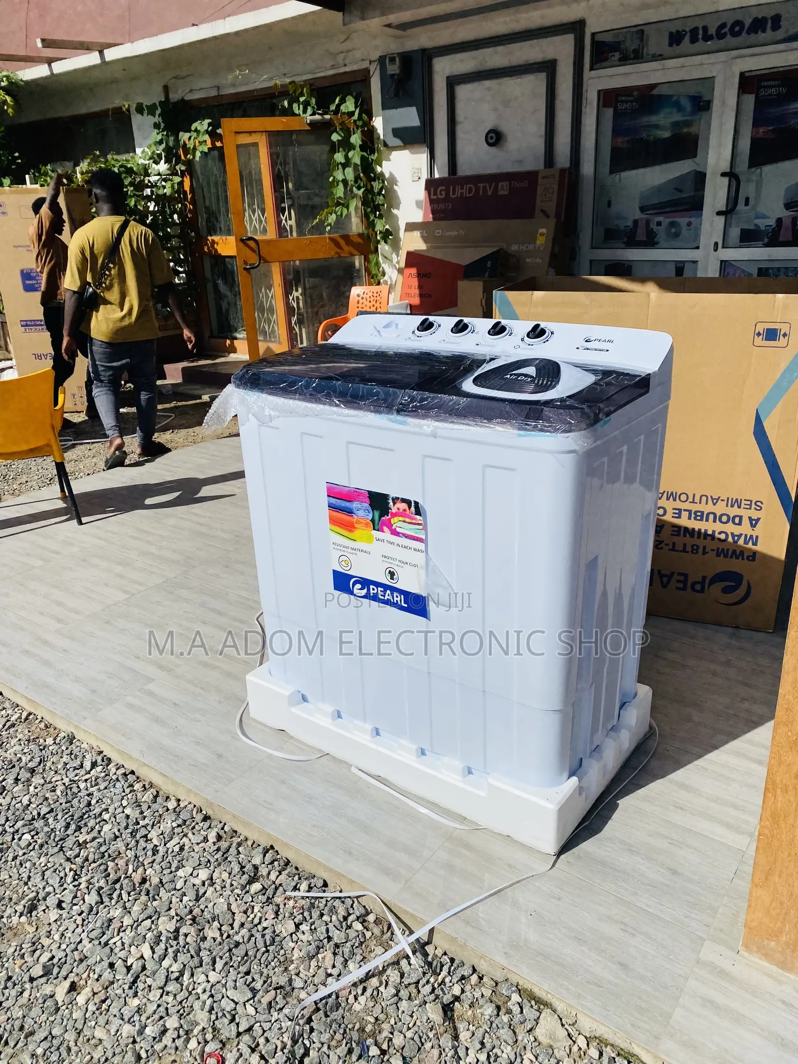 Energy Saving Pearl 18kg Top Load Washing Machine.