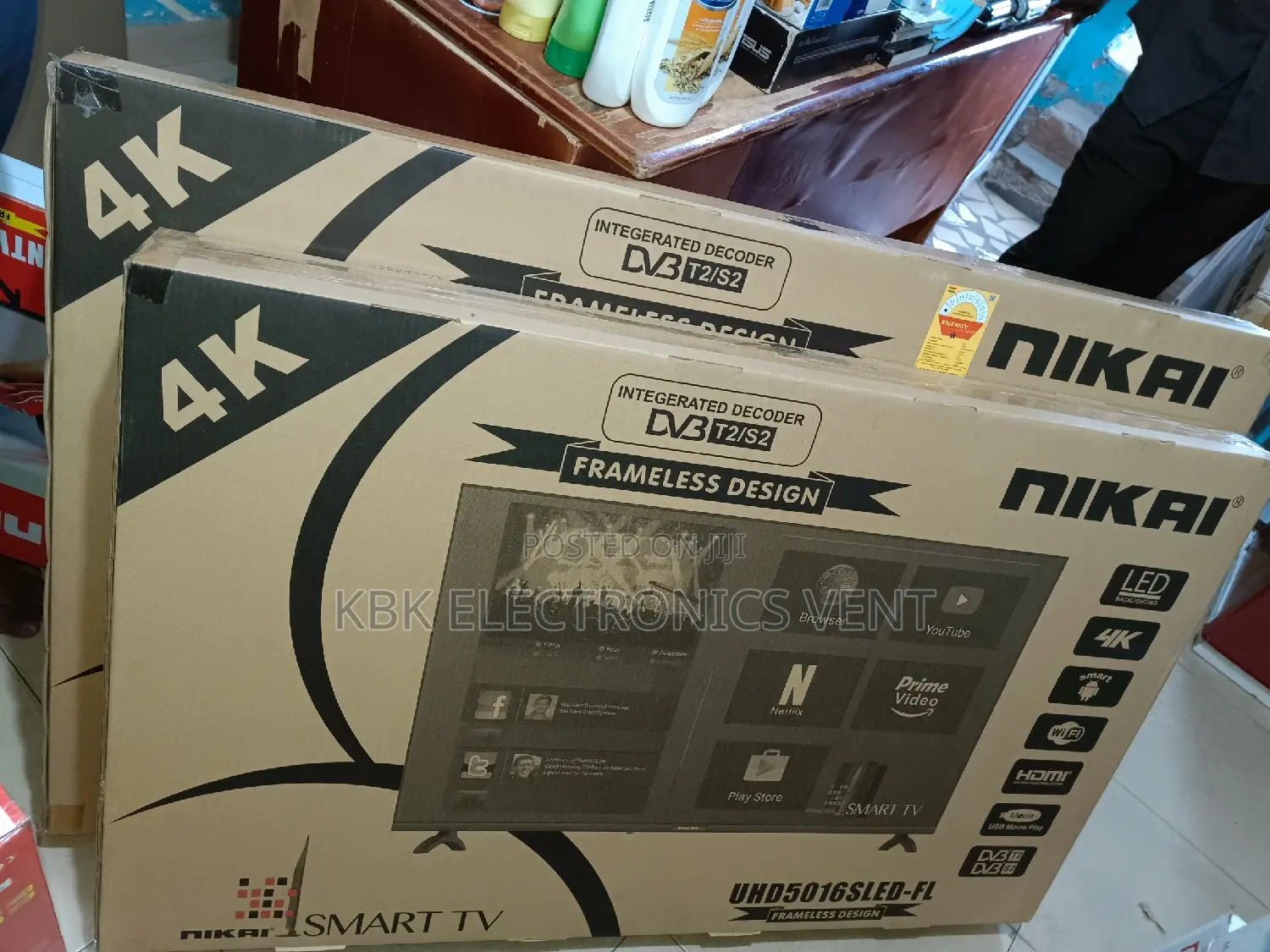 Nikai 50" Smart Android Uhd Flameless