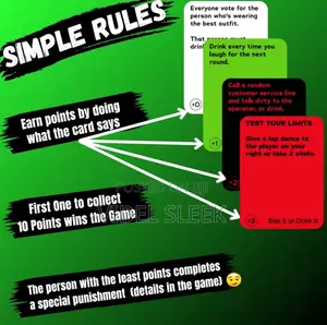 Risk It or Drink It Card Game (Wild and Fun Edition)