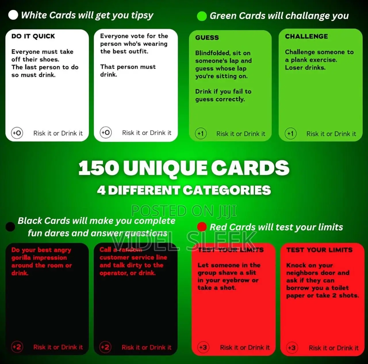 Risk It or Drink It Card Game (Wild and Fun Edition)