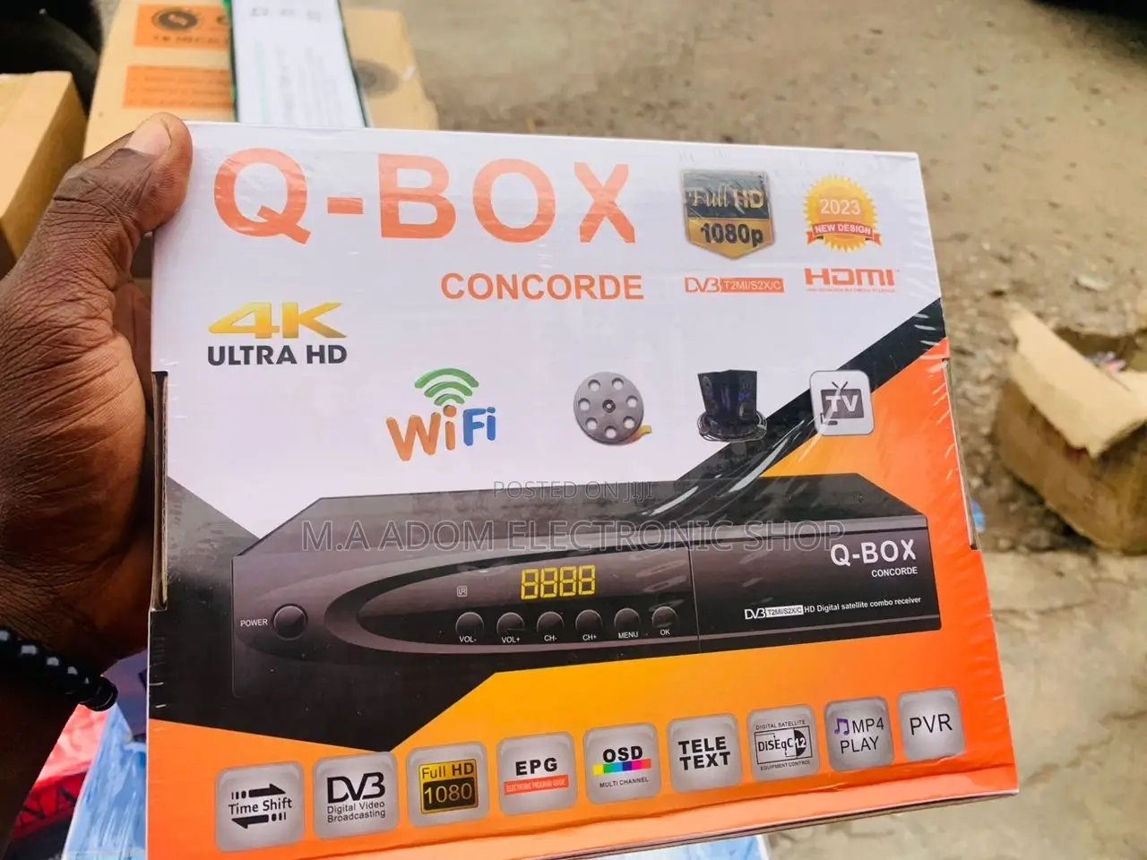 Quality Yet Affordable Q-Box Full HD 1080p Decoder.