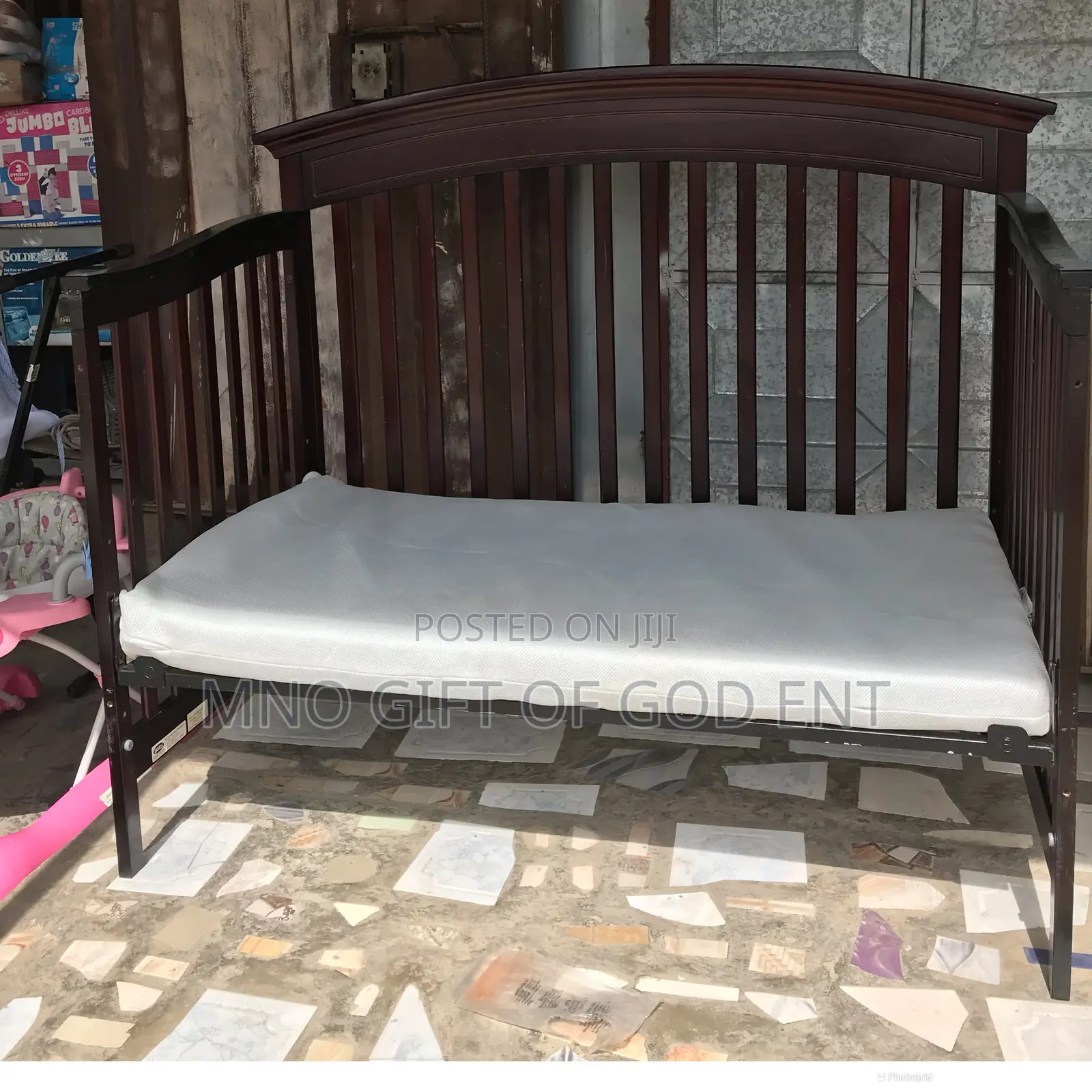 Delta Canton 4-in-1 Convertible Crib Bed With Mattress