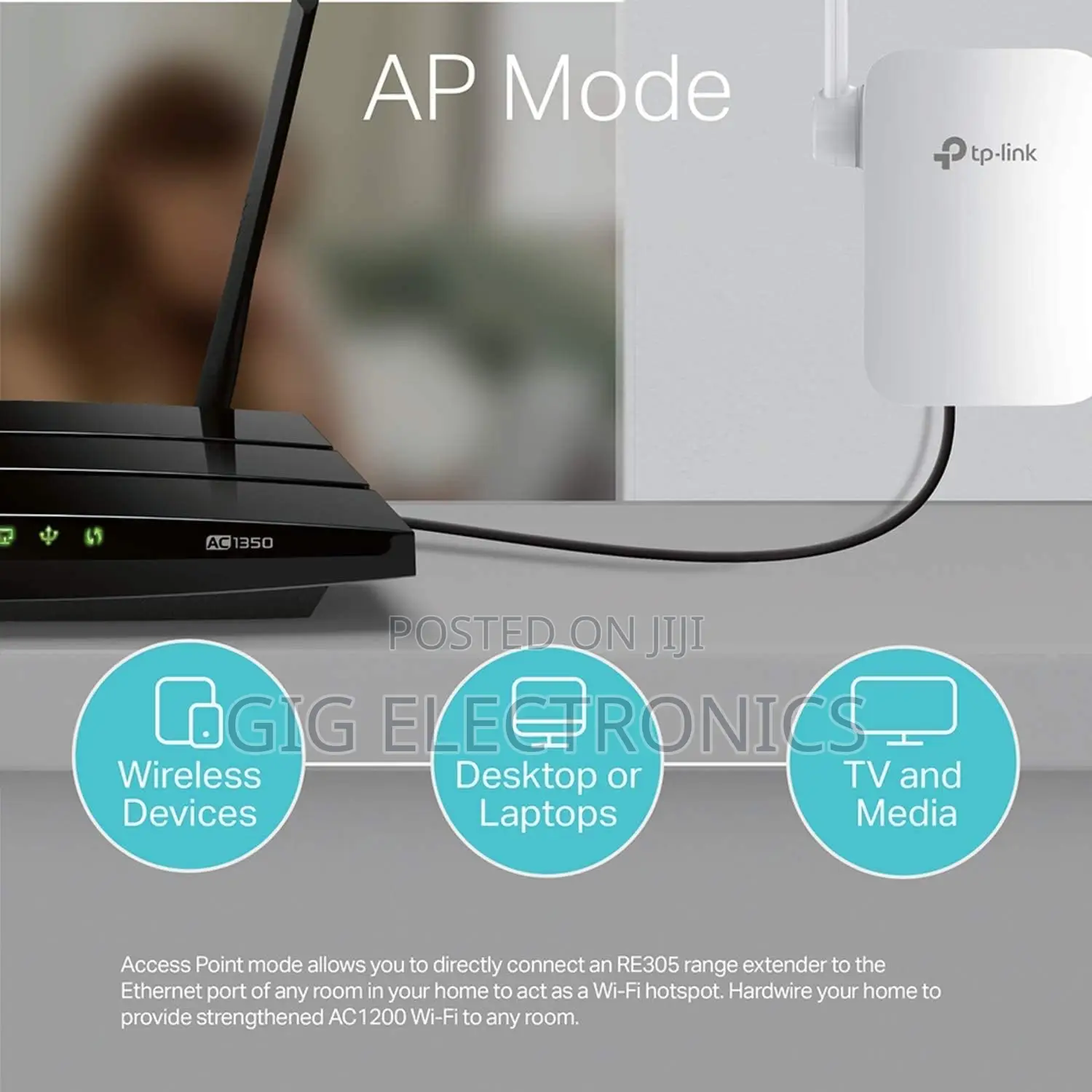 Tp-Link RE305 Dual-Band AC1200 Wi-Fi Range Extender