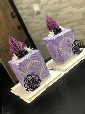 Purple Stencil Cake