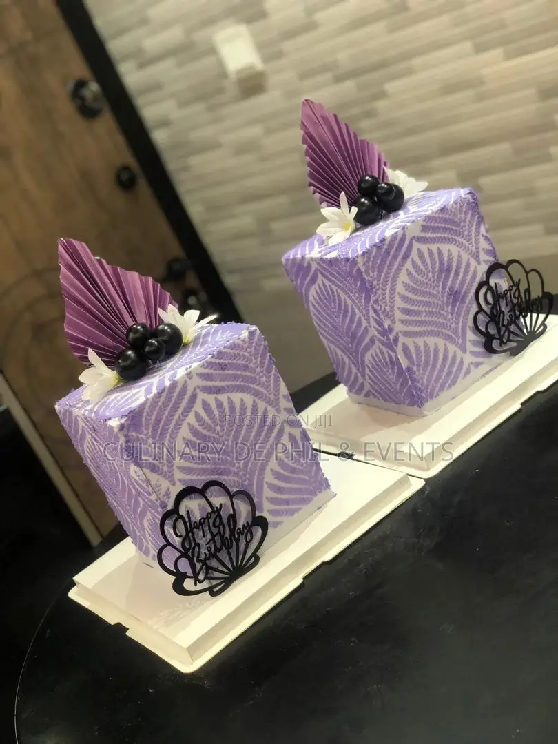 Purple Stencil Cake