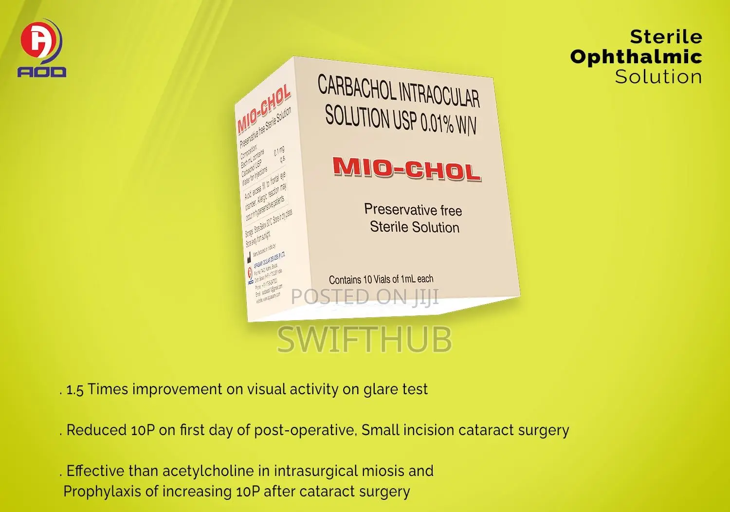 Miochol Intraocular Sterile Solution USP in Dome Medical Supplies