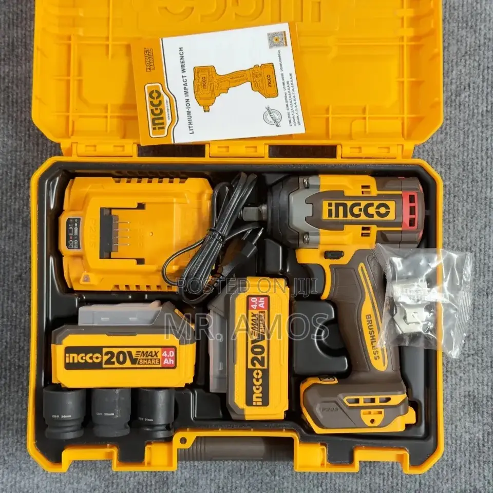 500nm Cordless Brushless Impact Wrench + 47pcs Accessories - Ciwli2050