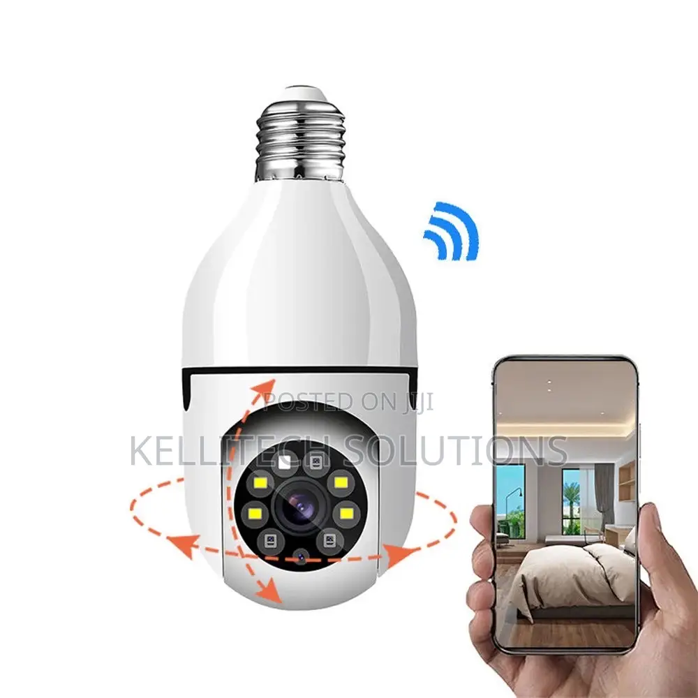 Bulb CCTV Wifi IP Camera 360 Degrees
