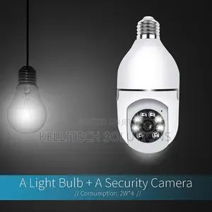 Bulb CCTV Wifi IP Camera 360 Degrees