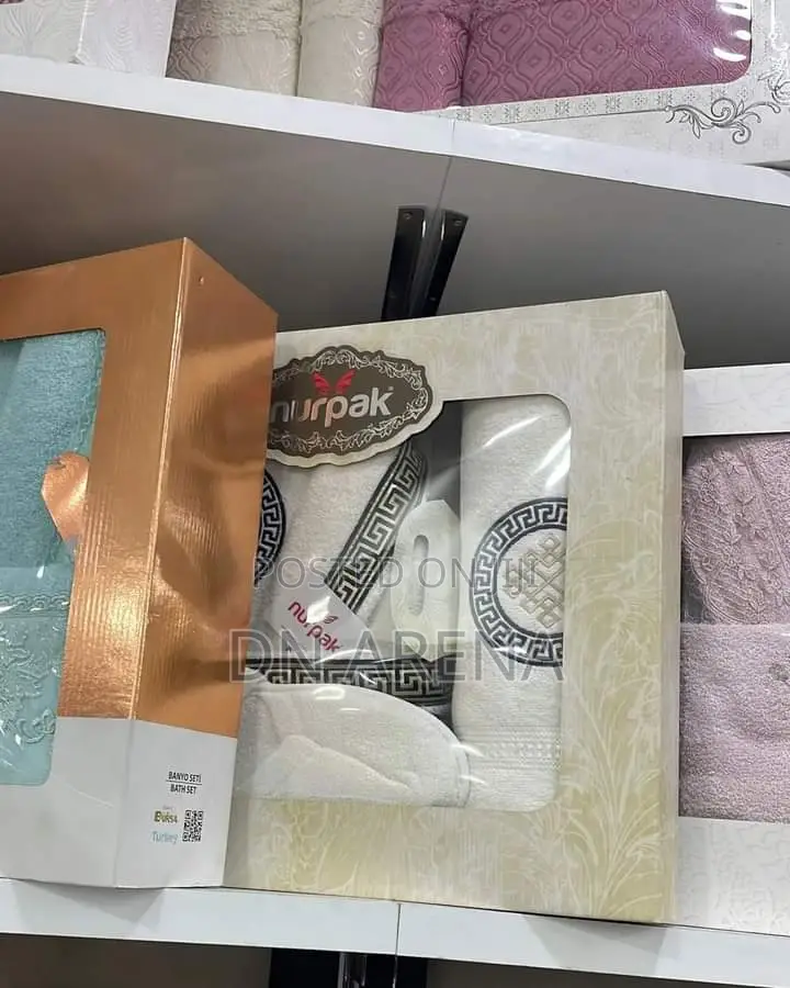 Unisex Robe Set Robe 2 Towels and One Bedroom Slippers Soap