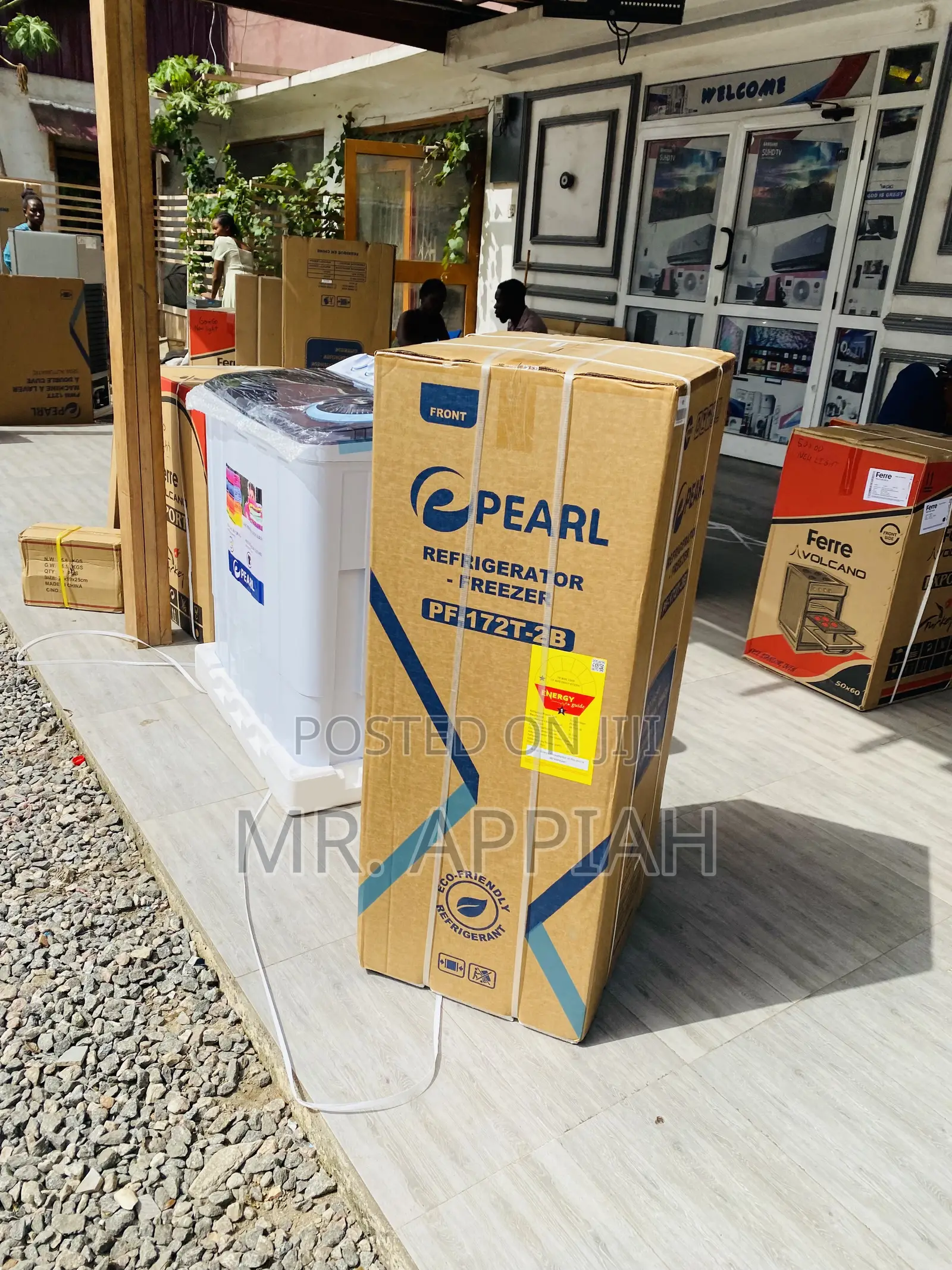Nicely Designed Pearl Pf-172-2b Double Door Refrigerator.