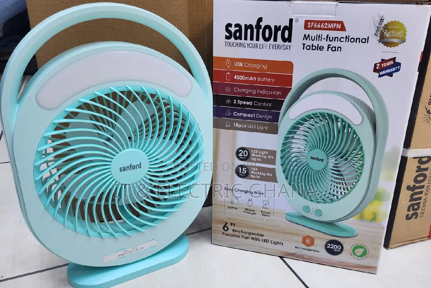 Desktop Rechargeable Fan