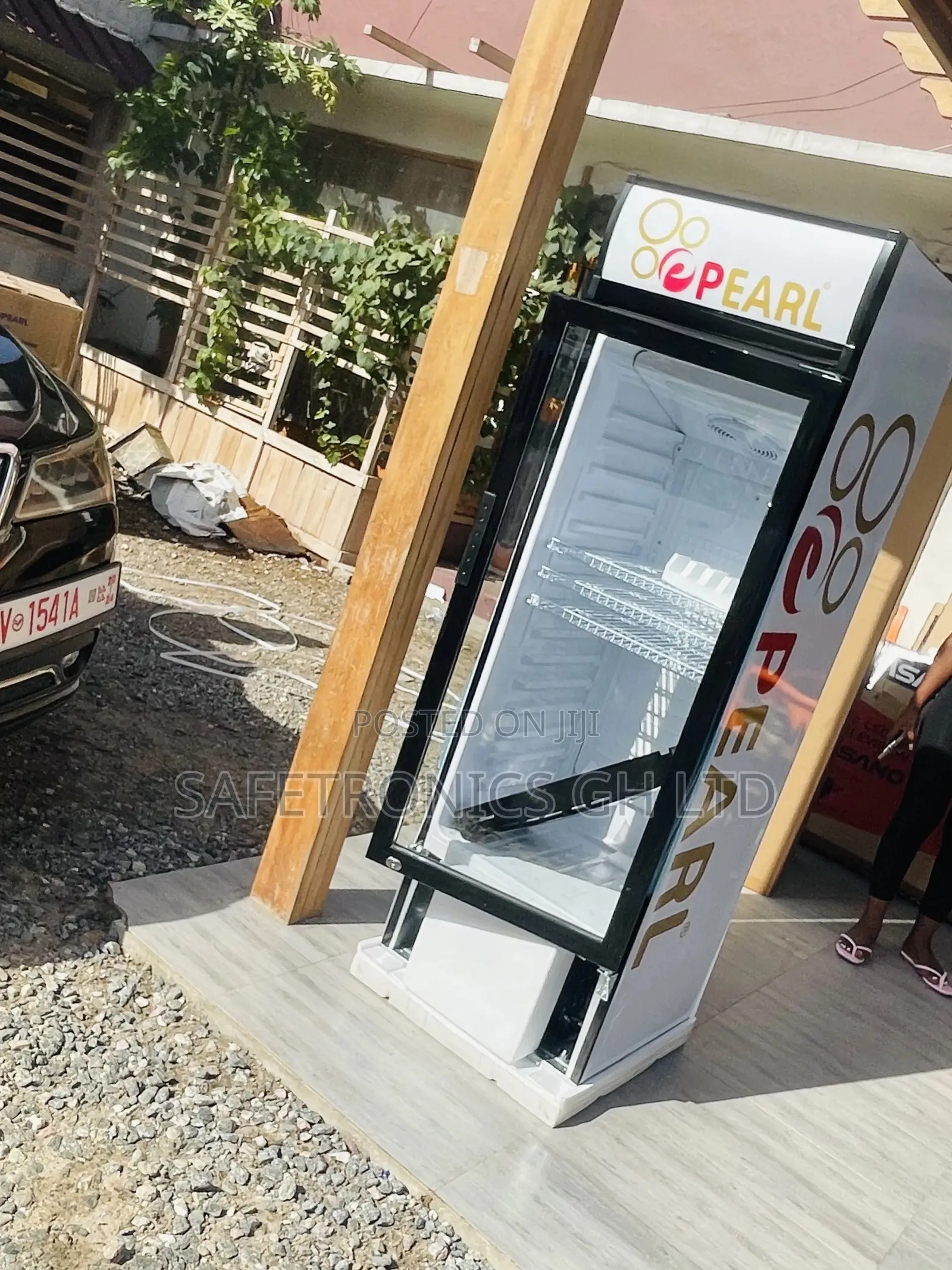 Boxed Pearl PVC-316 Display Glass Singledoor Fridge