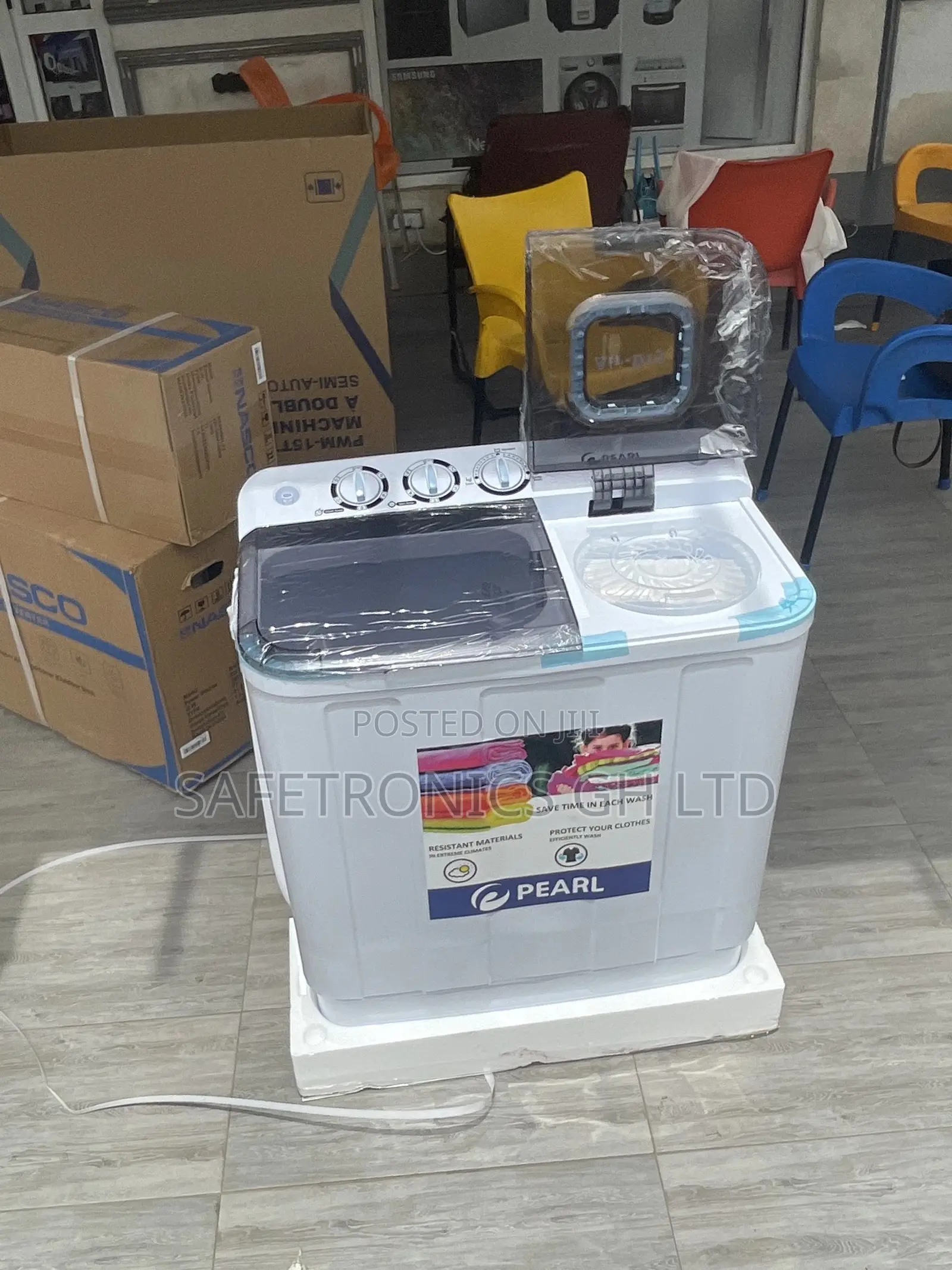 Twintub Pearl 7kg Semiautomatic Topload Washingmachine White