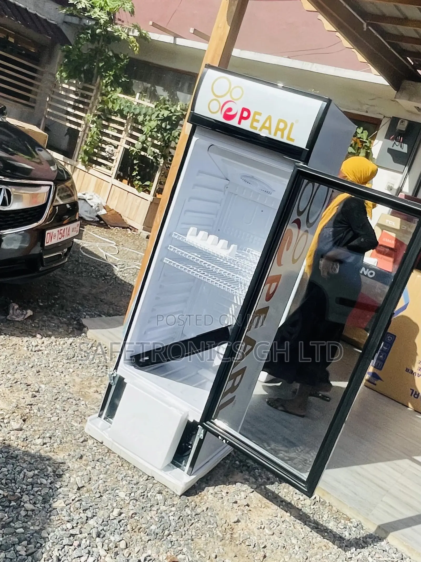Glass Singledoor Pearl Display PVC-316 Fridge