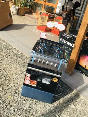 50x60 4 Gas Cooker Gray Oven With Grill Volcano
