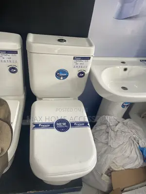 Water Closet With Its Wash Hand Basin
