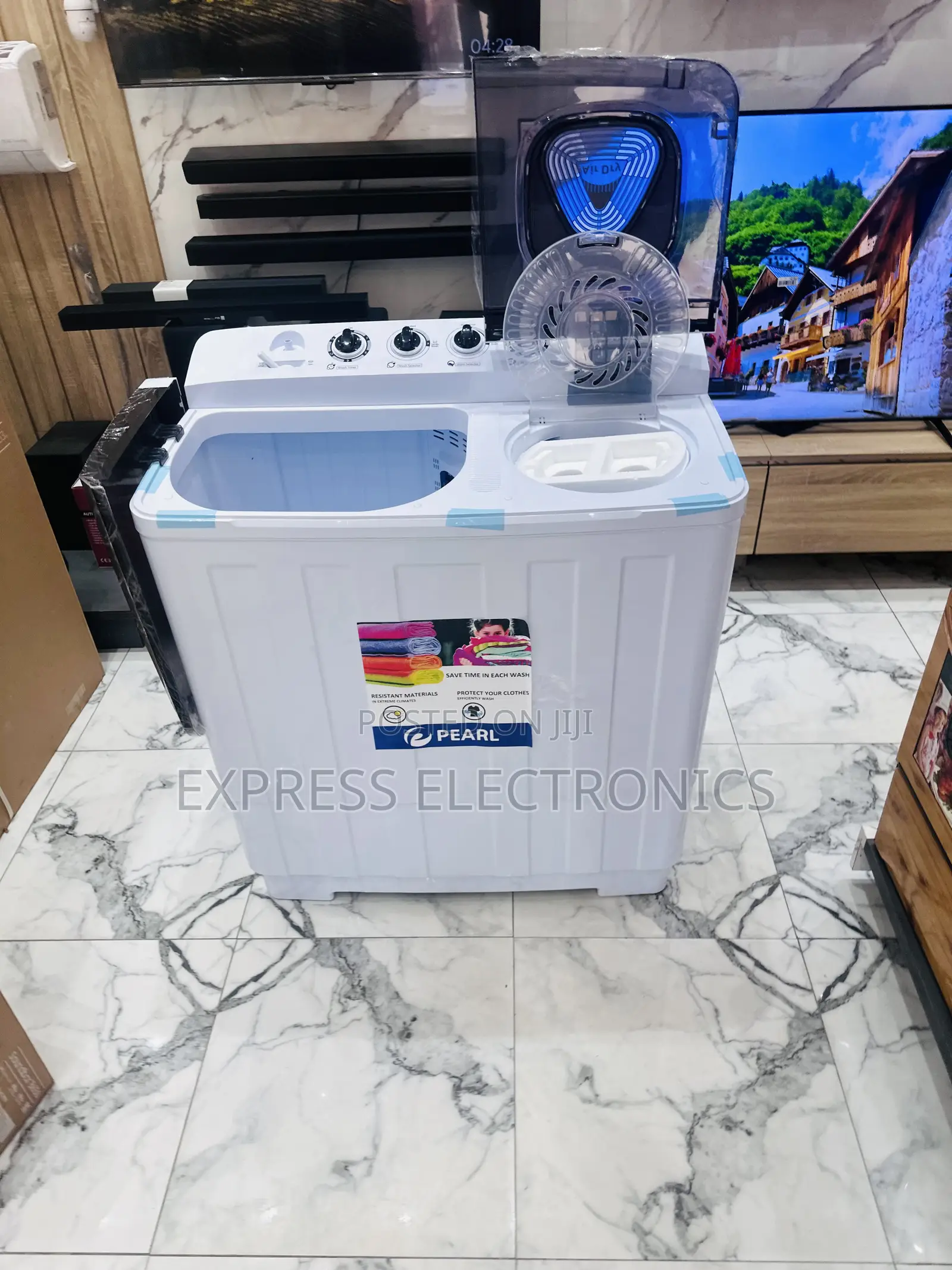 Wash and Spin Washing Machine Pearl 18kg Topload
