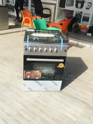 Ferre 4 Gas Oven With Grill 60x60 Gray Glass Lid