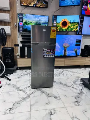Double Door Fridge Pearl PF-270IX Grey 