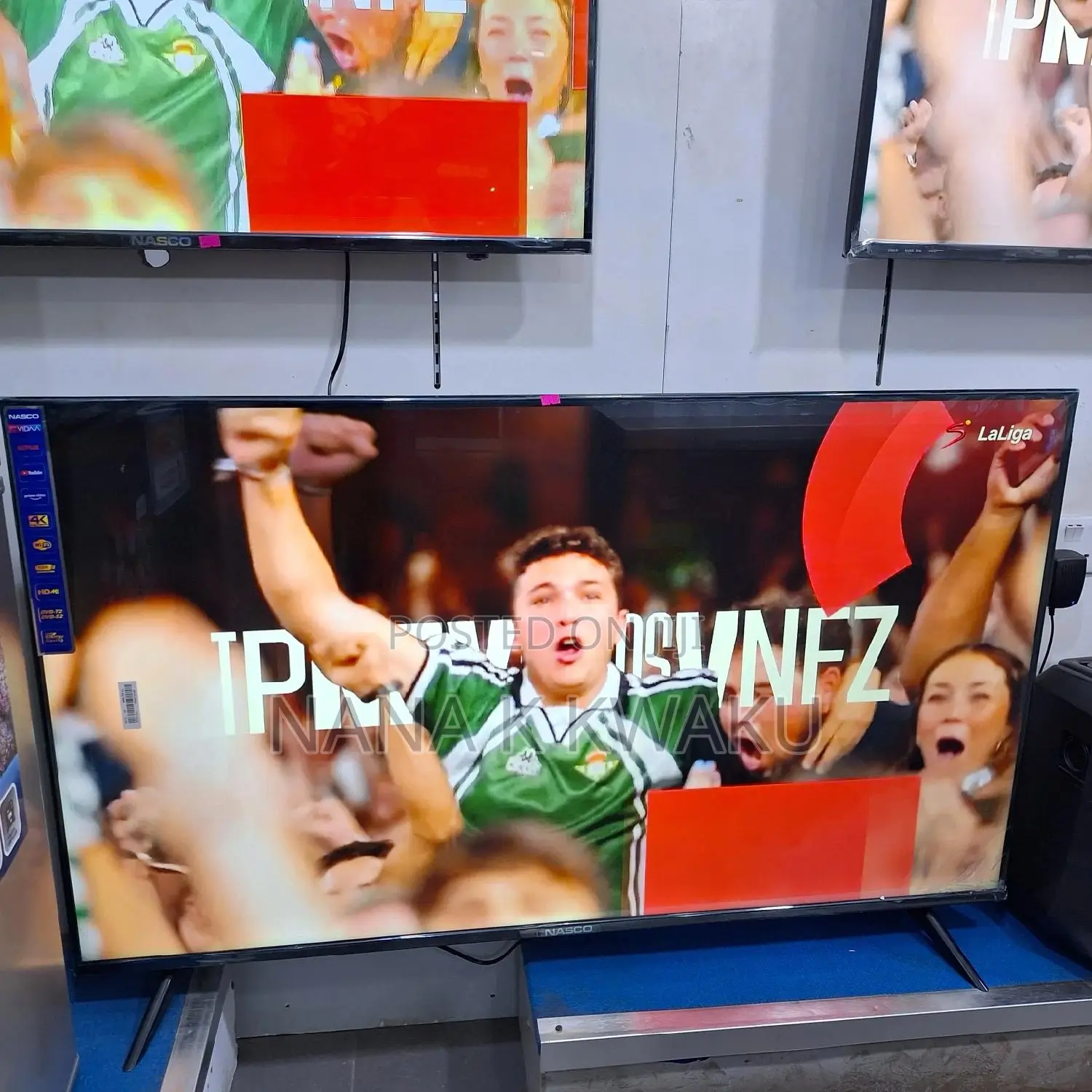 Black Frameless Uhd 55inches Smart Tv