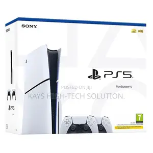 Play Station 5 Slim With 2 Controllers and Games