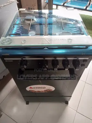 Gas Cooker 4burner Black Oven Grill Cooker 4burner