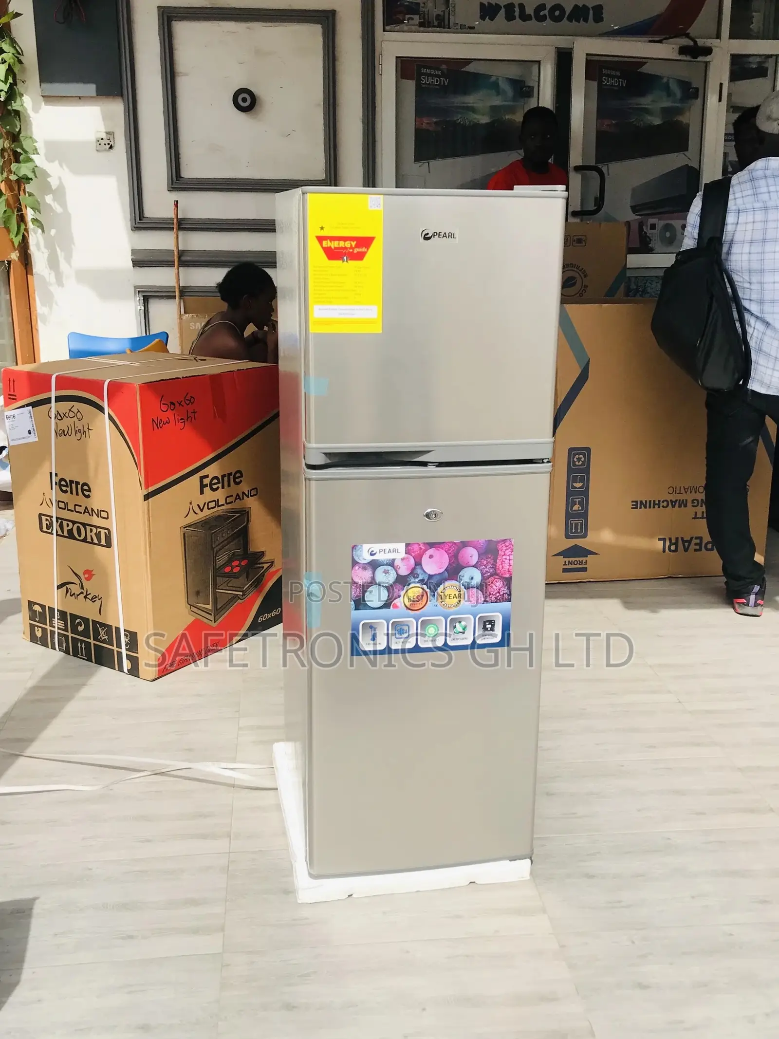 Topfreezer Lasting Gray Pearl PF-217T Doubledoor Fridge