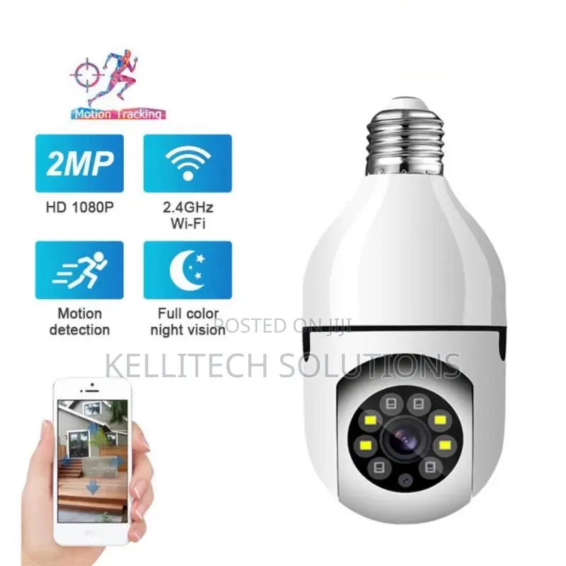 Wifi Bulb Camera, Panoramic, 360degrees, Bulb PTZ