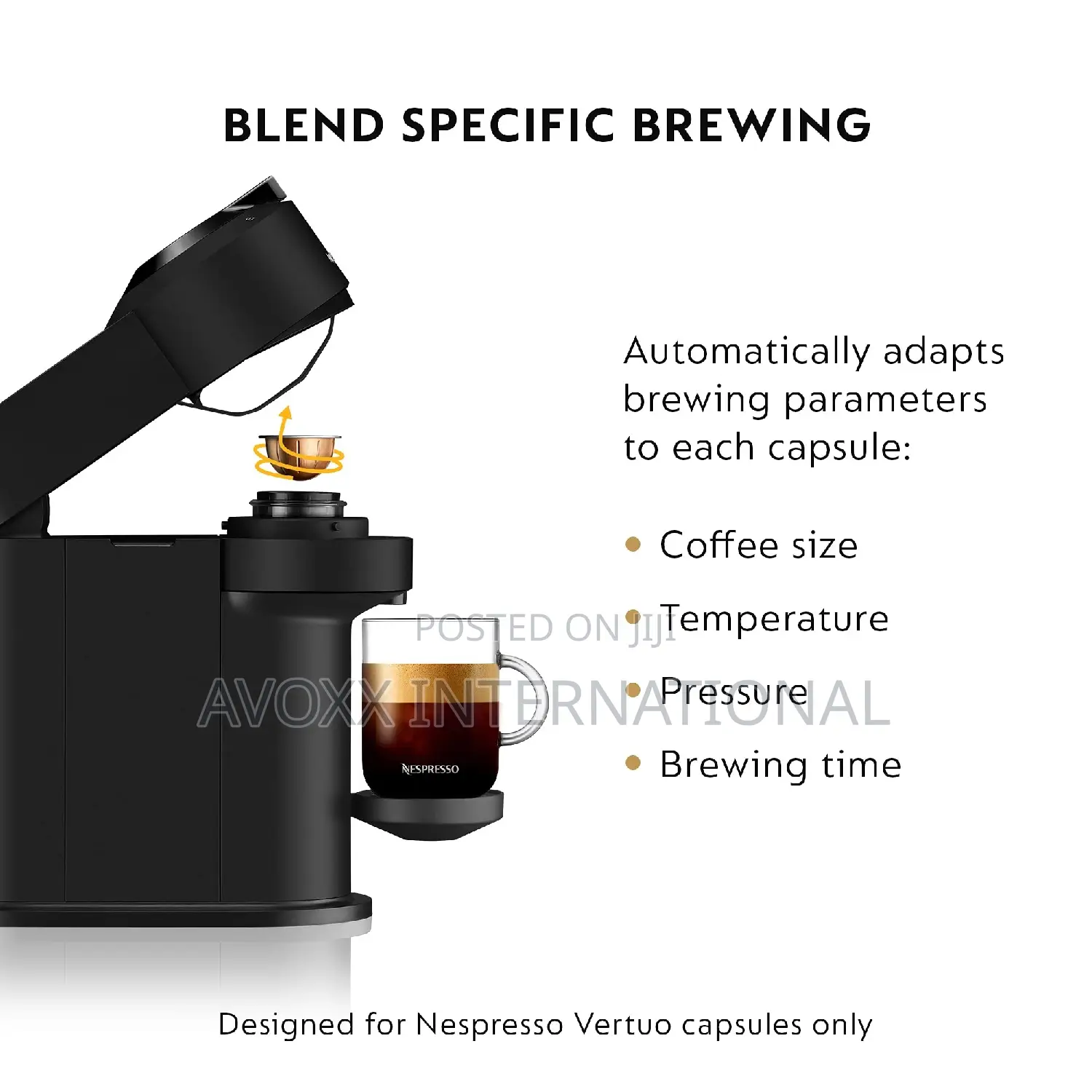 Breville Nespresso Coffee and Espresso Machine,1.1 Literes