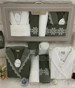 Couple Bathrobe Set2bathrobes 2large 2medium Bath Towels